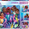Puzzle 4v1 Disney Ariel