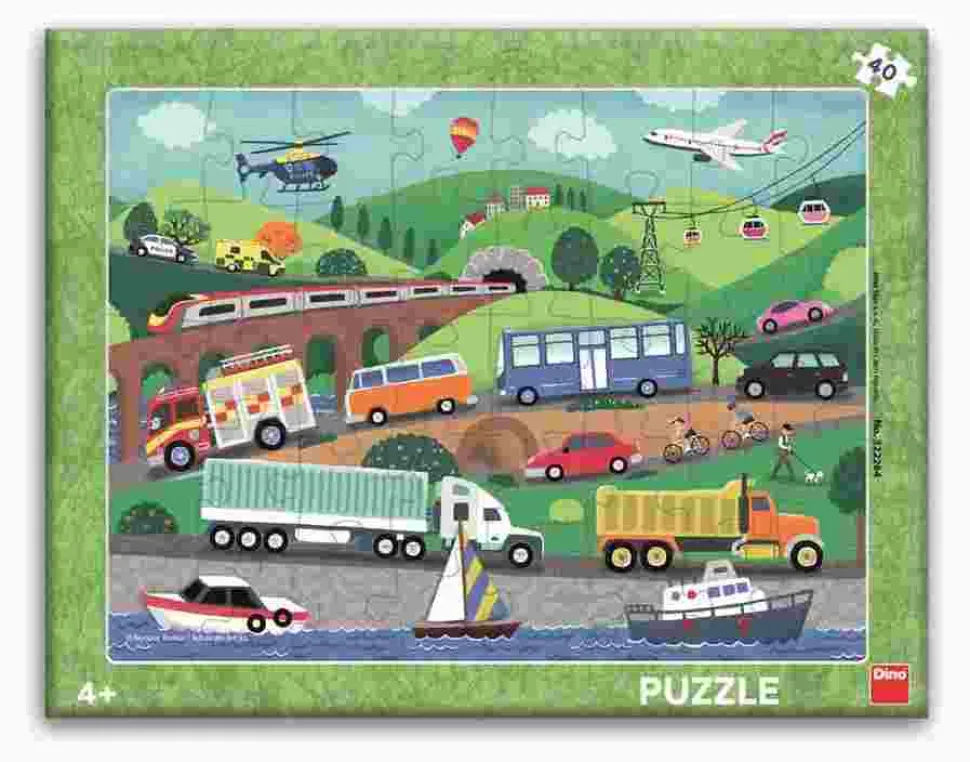 Puzzle Veículos 40 peças