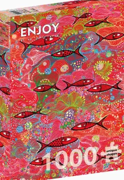 Puzzle Vermelho profundo