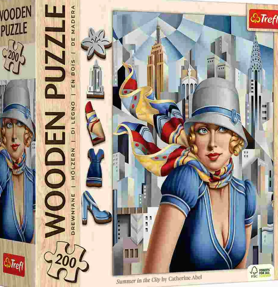Puzzle Verão na Cidade - Catherine Abel de madeira