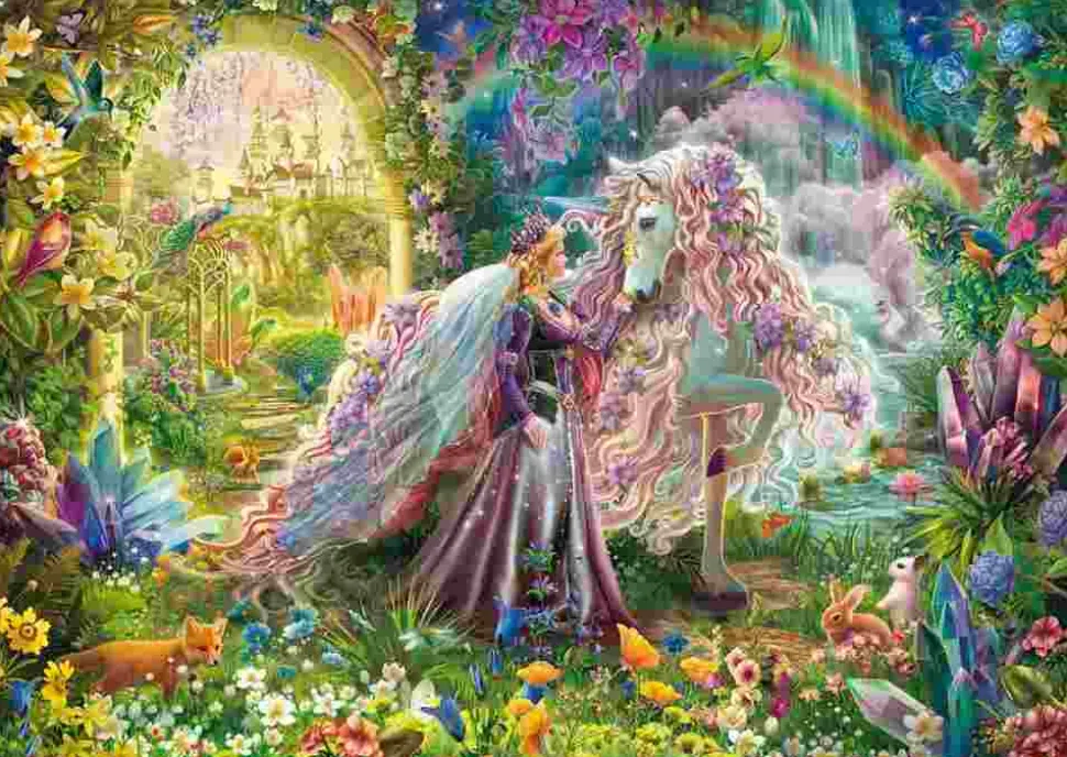 Puzzle Viagem de sonho com um unicórnio