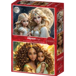 Puzzle 2x500 A Lua e o Sol - Coleção Mãe e Filha
