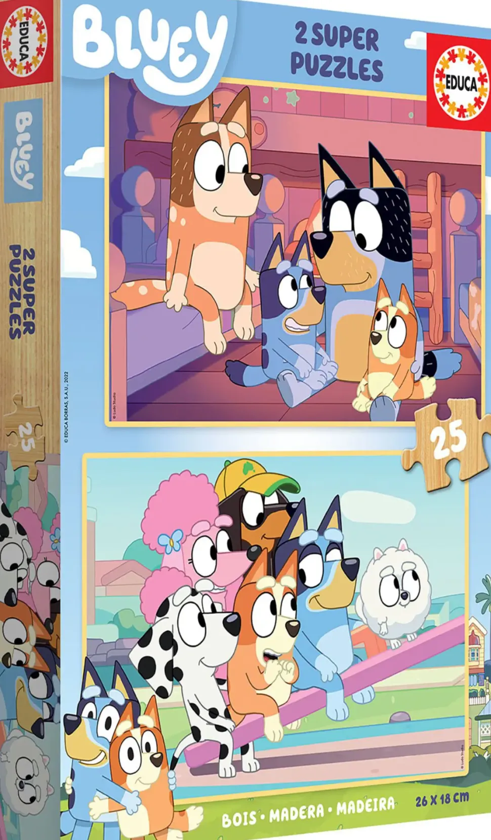 Puzzle 2x25 azul