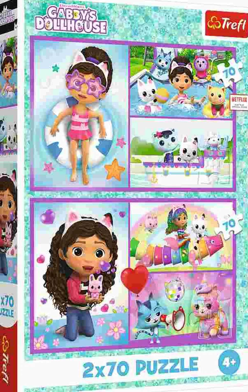 Puzzle 2x70 Brincar com a Gabby