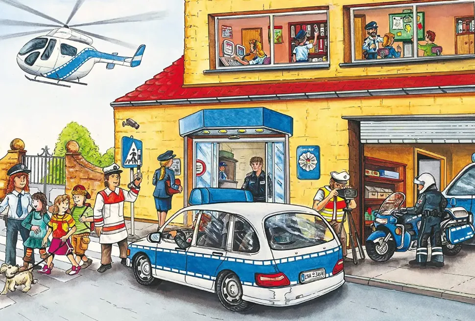 Puzzle 3x24 Polícia, po啪iarnici, záchranári