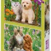 Puzzle 2x48 Psík e ma膷i膷ka