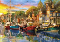 Puzzle 2x500 velas ao pôr do sol